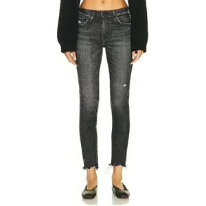 Moussy Vintage MV Checotah Skinny in Black Size 28